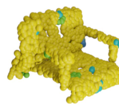 Point cloud colored by patch-level novelty scores